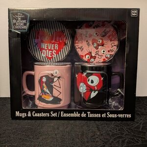 The Nightmare Before Christmas - Jack & Sally - Mugs & Coasters Duo Set